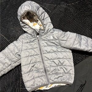 The North Face Light Gray Quilted Jacket